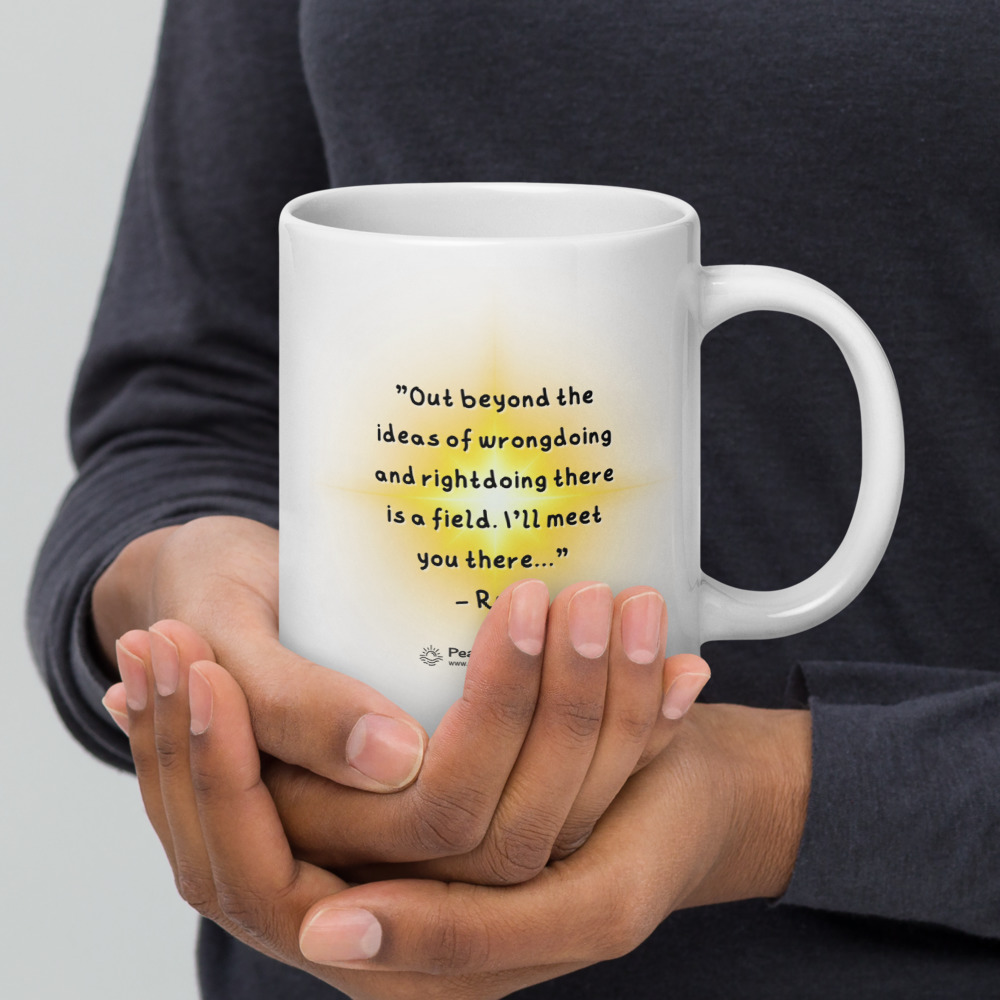 Rumi Quote Coffee Mug Gift Idea Beyond Ideas Wrongdoing Rightdoing Field Meet There Inspirational Quotes Peaceful Horizon - Image 3